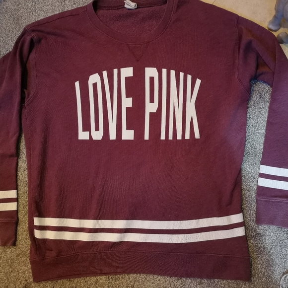 🔵 3/$30 PINK Size Medium Oversized Longsleeve Pullover Sweater - Picture 4 of 16